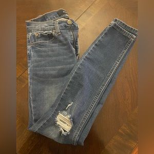 Aeropostale High-Waisted Lightly Ripped Jeggings